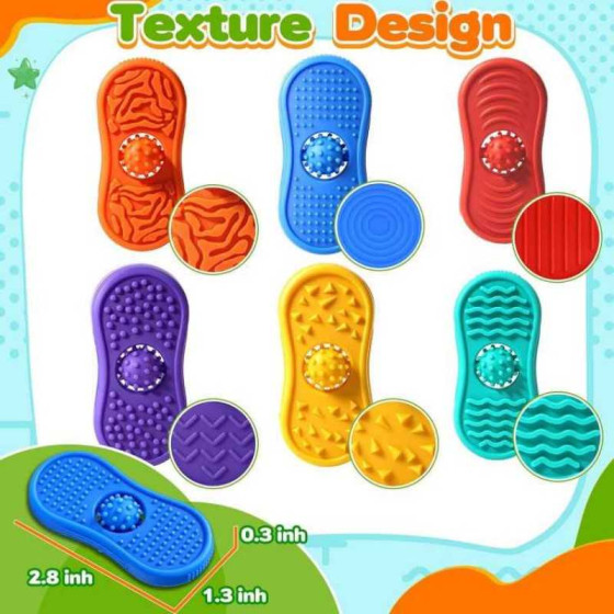 Sensory Fidget Kids Toys Silicone Worry Stones for Autism and ADHD, Calming Quiet Fidgets Classroom Must Haves Stress Toys Anxiety Relief Desk Toy Set Easter Basket Gifts